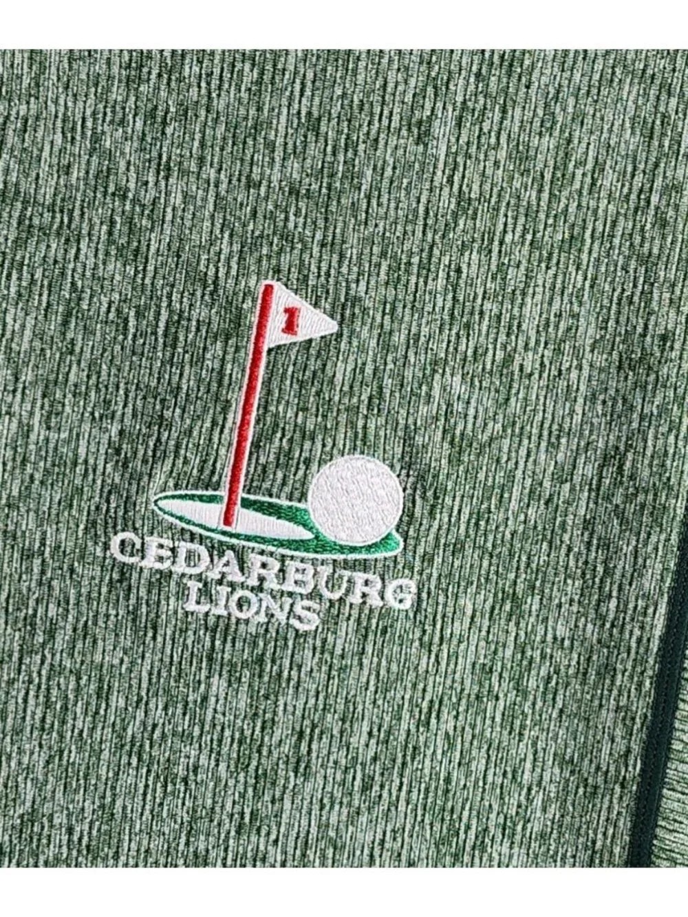 Antigua Jacket Mens 2XL Green 1/4 Zip Desert Dry Wicking Pullover Golf NWT - Picture 6 of 11
